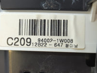 2012-2015 Kia Rio Instrument Cluster Speedometer Gauges P/N:94002-1W008 Fits Fits 2012 2013 2014 2015 OEM Used Auto Parts - 