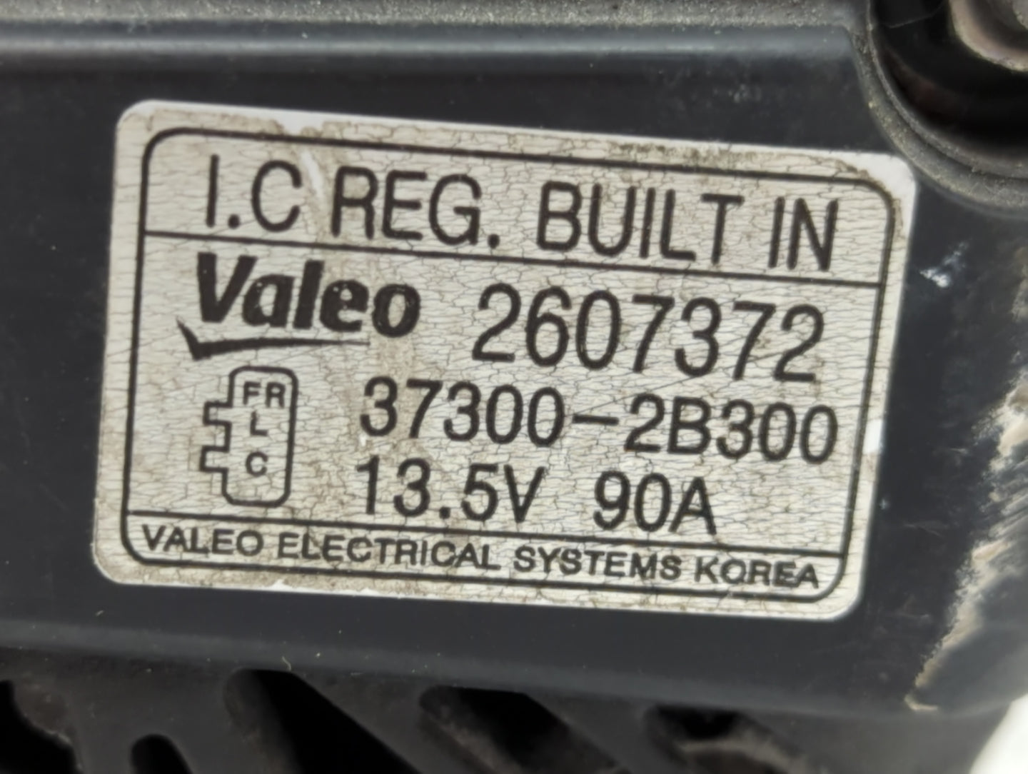 2012-2016 Kia Rio Alternator Replacement Generator Charging Assembly Engine OEM P/N:2607372 37300-2B300 Fits OEM Used Auto P