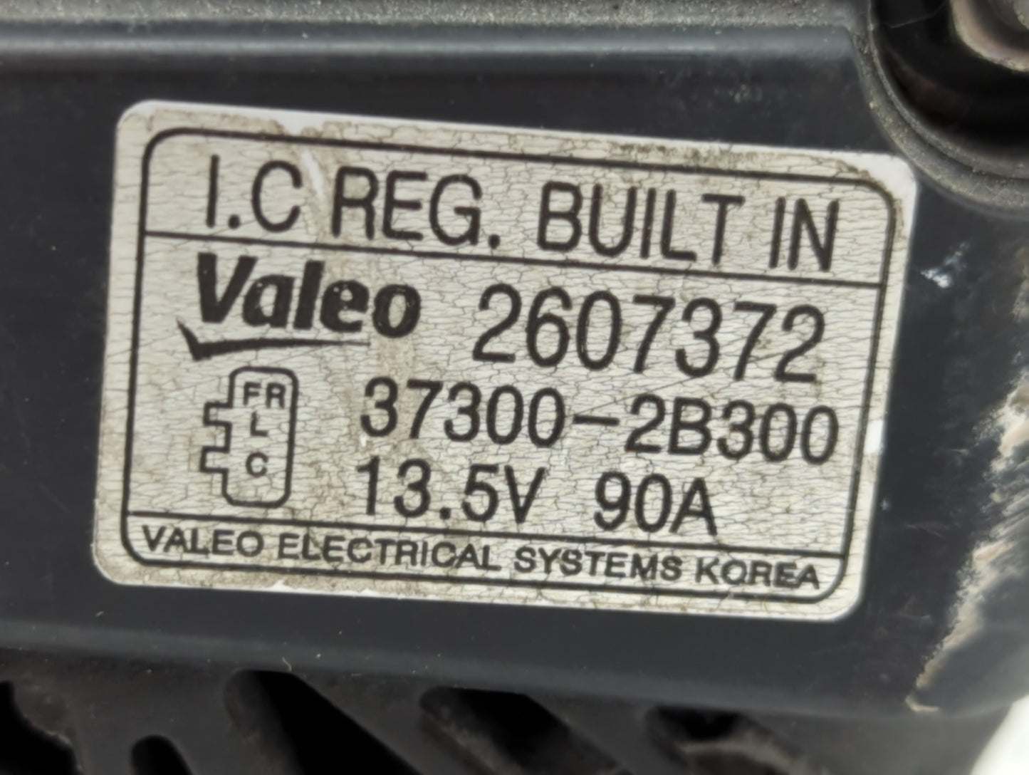 2012-2016 Kia Rio Alternator Replacement Generator Charging Assembly Engine OEM P/N:2607372 37300-2B300 Fits OEM Used Auto P