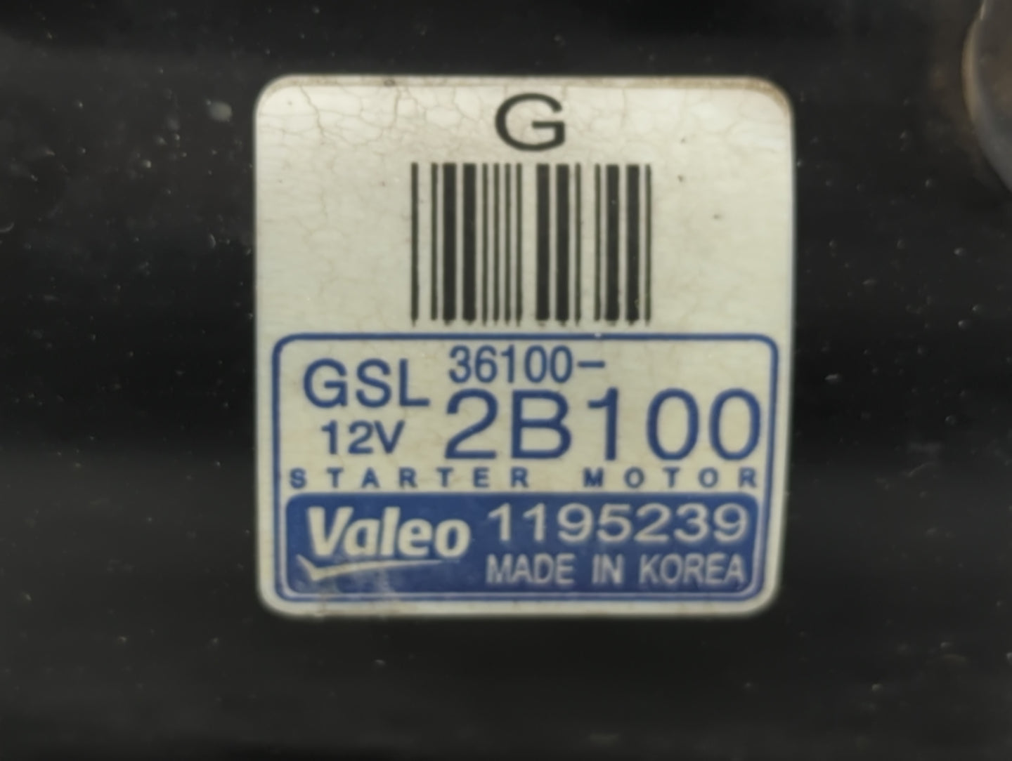 2012 Kia Rio Car Starter Motor Solenoid OEM P/N:36100-2B100 Fits Fits 2010 2011 OEM Used Auto Parts - Oemusedautoparts1.com