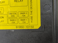 2007-2012 Kia Rondo Fusebox Fuse Box Panel Relay Module P/N:91950-1D150 Fits Fits 2007 2008 2009 2010 2011 2012 OEM Used Aut
