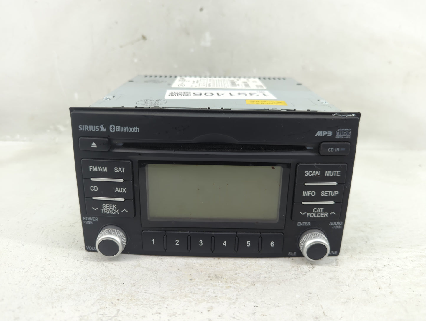 2011-2014 Kia Sedona Radio AM FM Cd Player Receiver Replacement P/N:96130-4DBBJ Fits Fits 2011 2012 2014 OEM Used Auto Parts