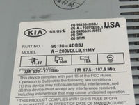 2011-2014 Kia Sedona Radio AM FM Cd Player Receiver Replacement P/N:96130-4DBBJ Fits Fits 2011 2012 2014 OEM Used Auto Parts