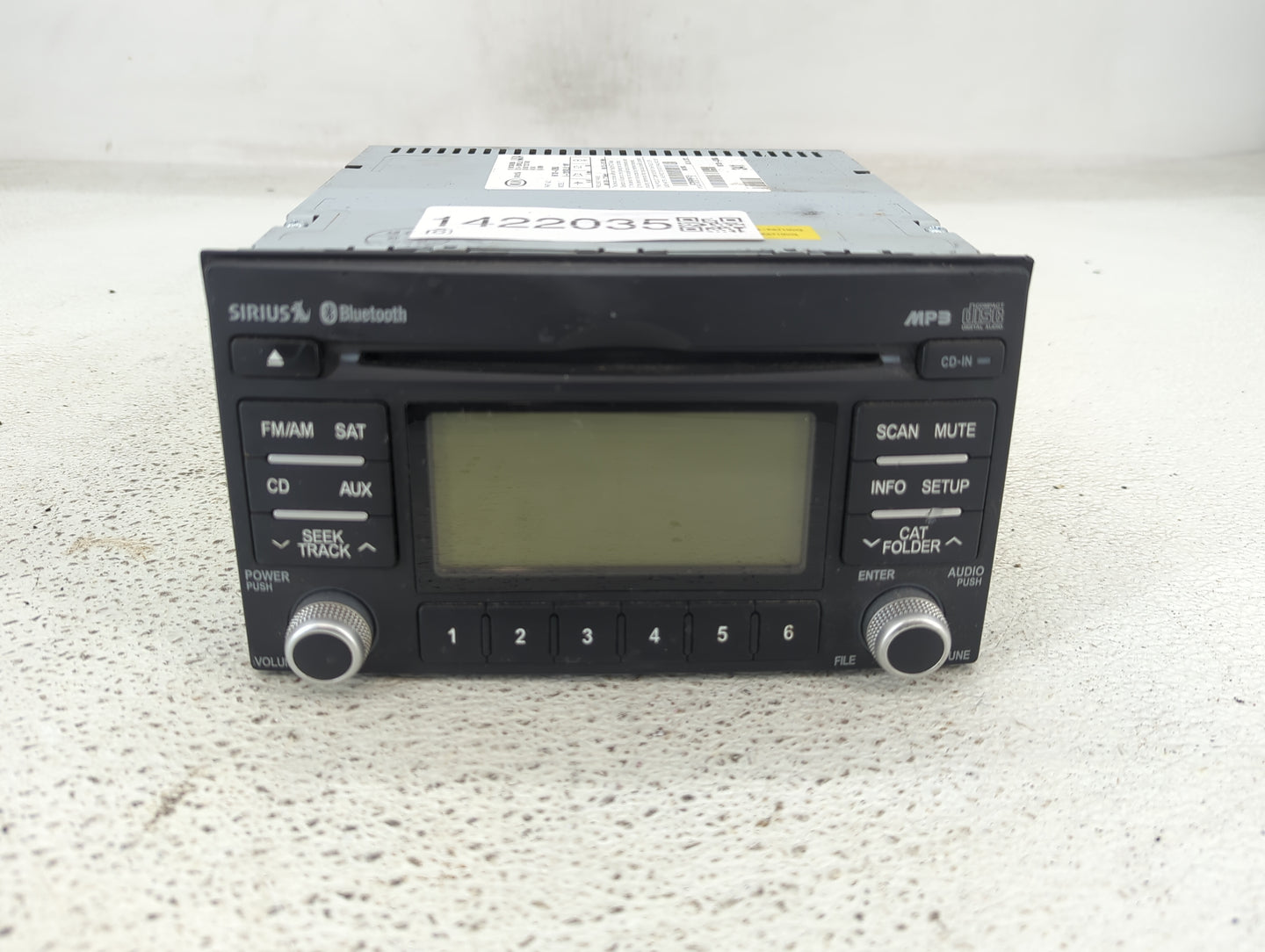 2010-2014 Kia Sedona Radio AM FM Cd Player Receiver Replacement P/N:96130-4DBBJ Fits Fits 2010 2011 2012 2014 OEM Used Auto 