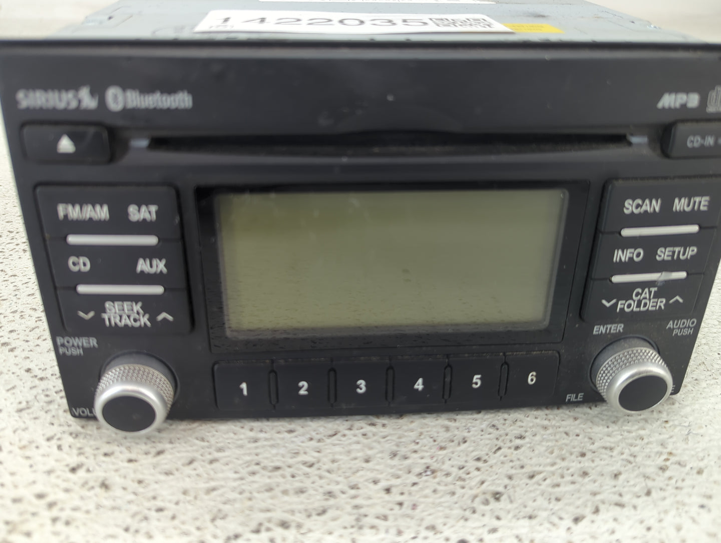 2010-2014 Kia Sedona Radio AM FM Cd Player Receiver Replacement P/N:96130-4DBBJ Fits Fits 2010 2011 2012 2014 OEM Used Auto 