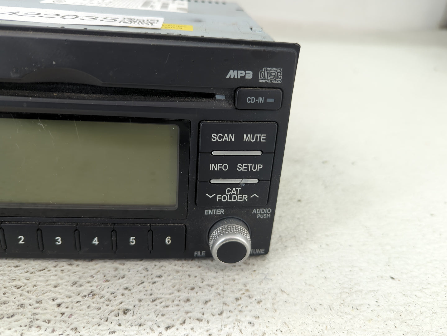 2010-2014 Kia Sedona Radio AM FM Cd Player Receiver Replacement P/N:96130-4DBBJ Fits Fits 2010 2011 2012 2014 OEM Used Auto 