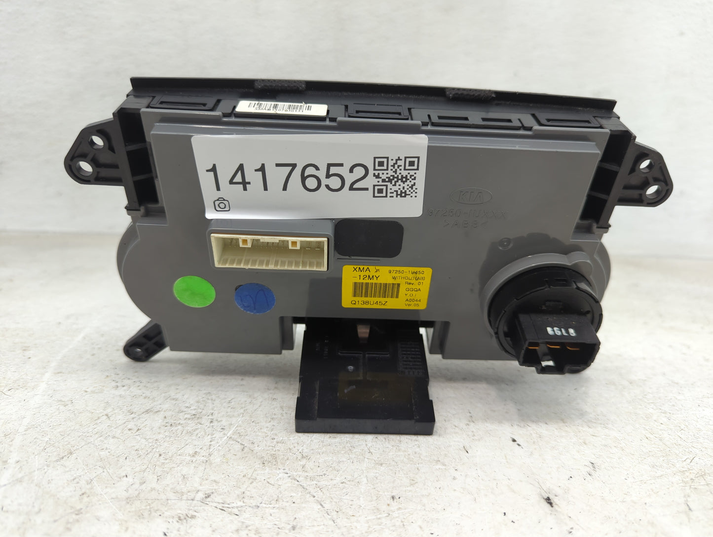 2012-2013 Kia Sorento Climate Control Module Temperature AC/Heater Replacement P/N:Q138U45Z 97250-1U450 Fits Fits 2012 2013 