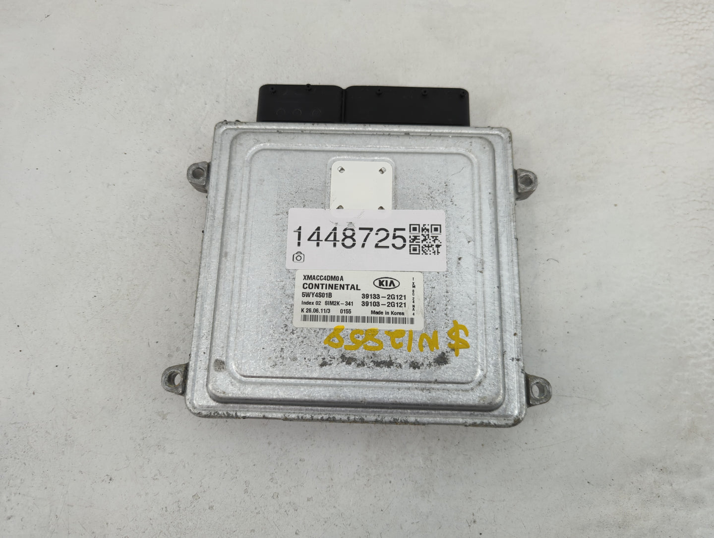 2011-2013 Kia Sorento PCM Engine Control Computer ECU ECM PCU OEM P/N:XMACC4DM0A 5WY4S01B, 39133-2G121 Fits Fits 2011 2012 2