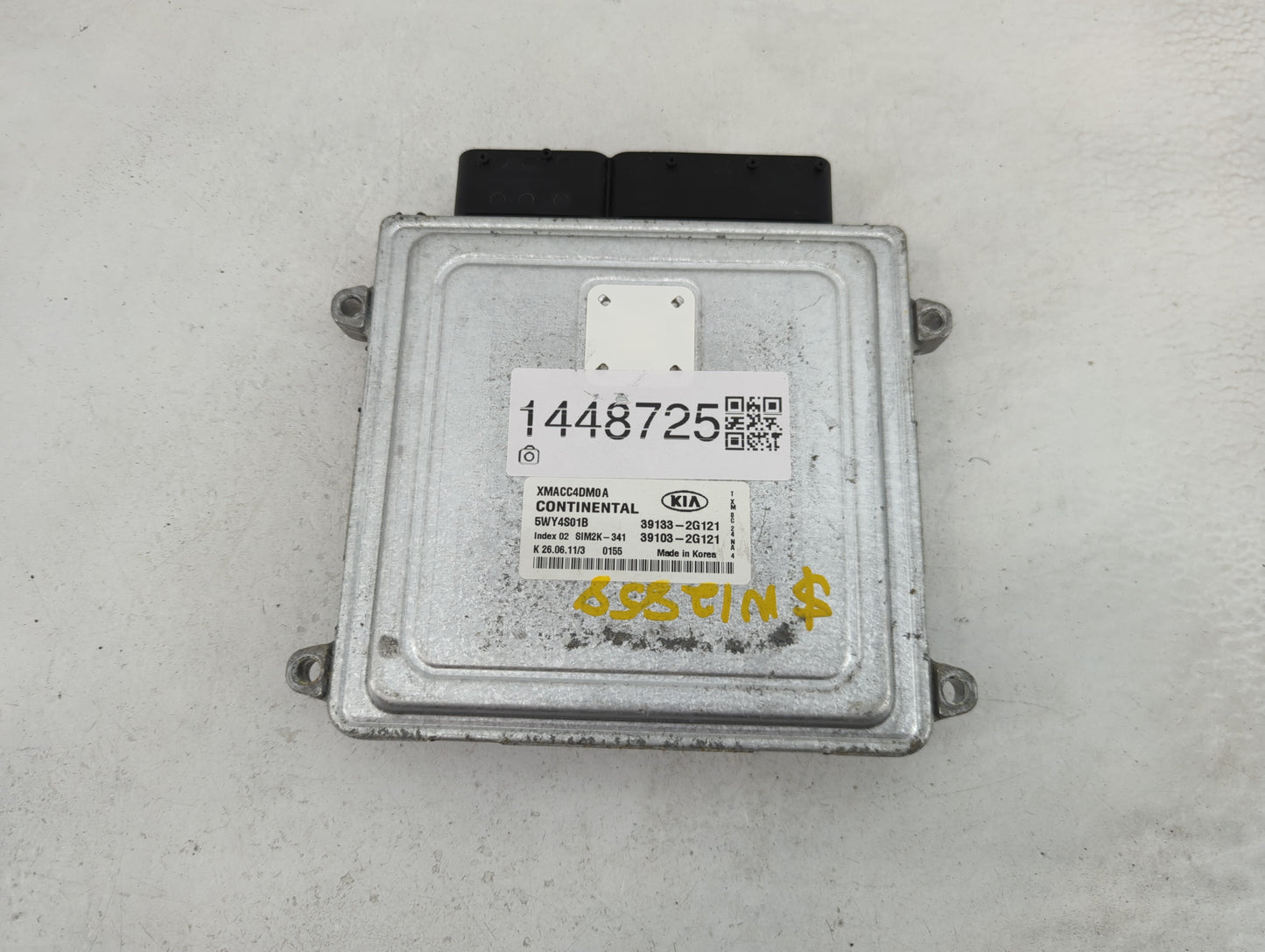 2011-2013 Kia Sorento PCM Engine Control Computer ECU ECM PCU OEM P/N:XMACC4DM0A 5WY4S01B, 39133-2G121 Fits Fits 2011 2012 2