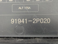 2011-2013 Kia Sorento Fusebox Fuse Box Panel Relay Module P/N:91941-2P020 Fits Fits 2011 2012 2013 OEM Used Auto Parts - Oem