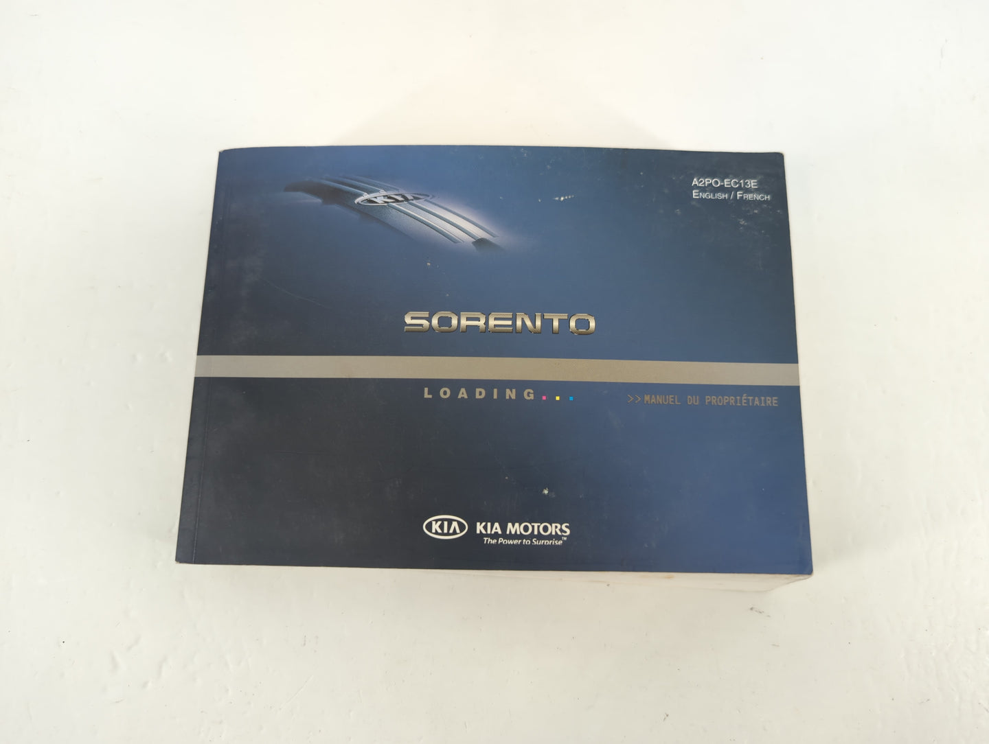 2012 Kia Sorento Owners Manual Book Guide P/N:A2PO-EC13E OEM Used Auto Parts - Oemusedautoparts1.com