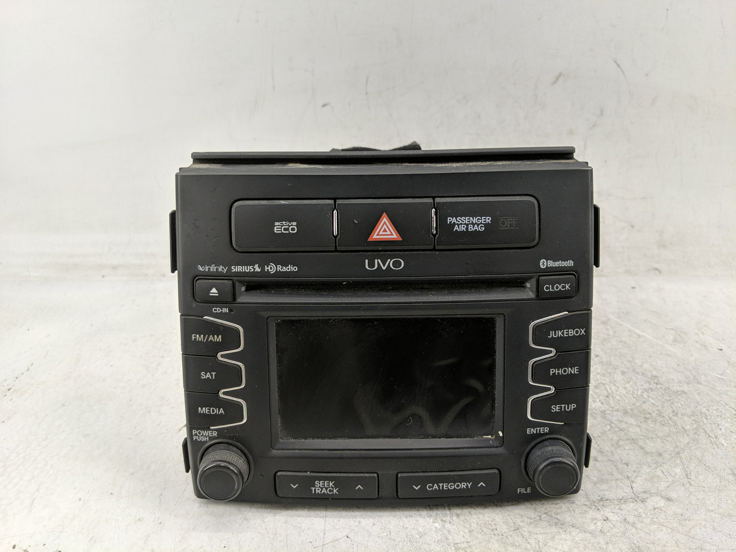 2012 Kia Soul Radio AM FM Cd Player Receiver Replacement P/N:96160-2K500WK Fits OEM Used Auto Parts - Oemusedautoparts1.com