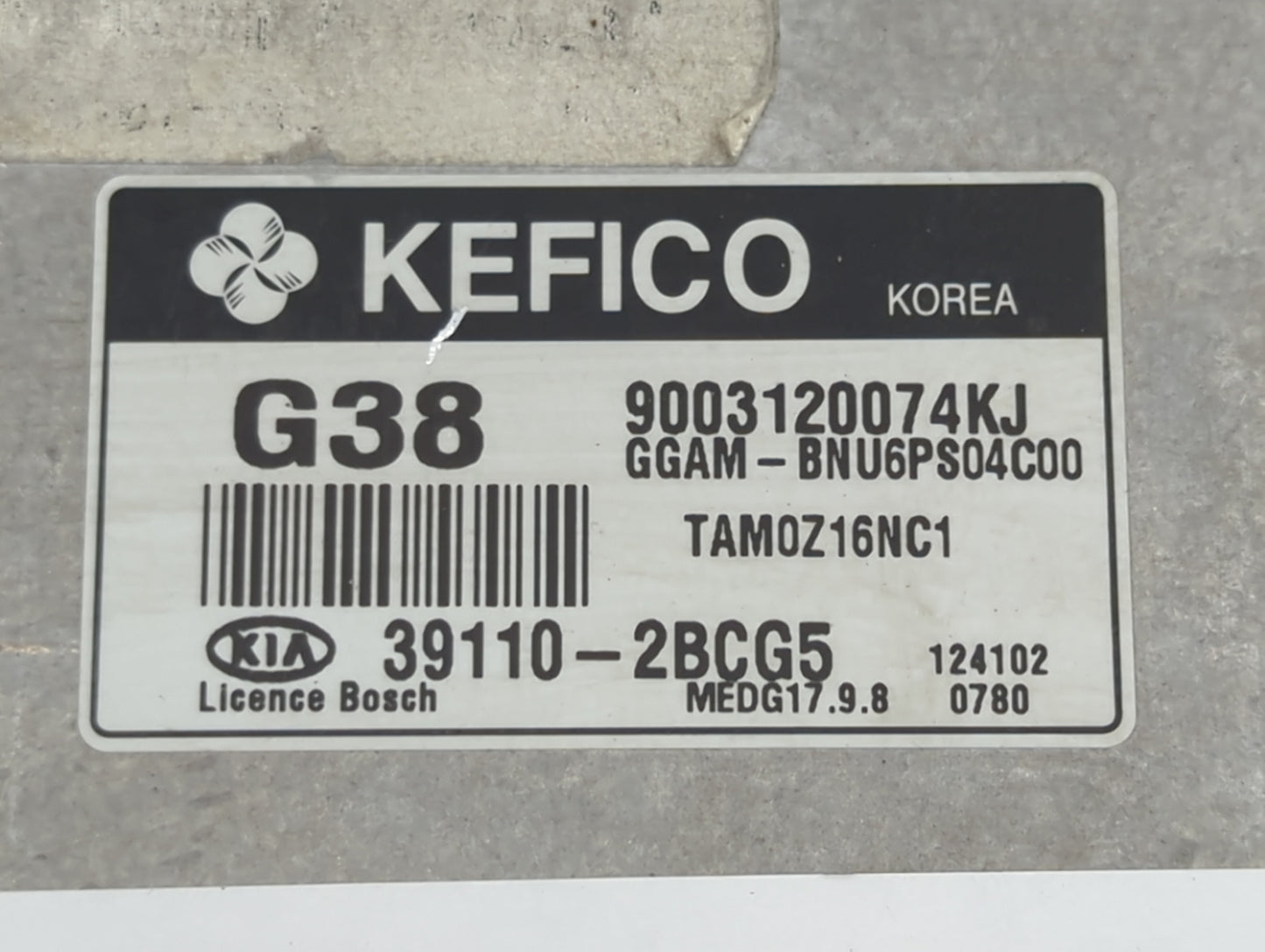 2012 Kia Soul Power Steering Control Module 39110-2bcg5|9003120074kj - Oemusedautoparts1.com