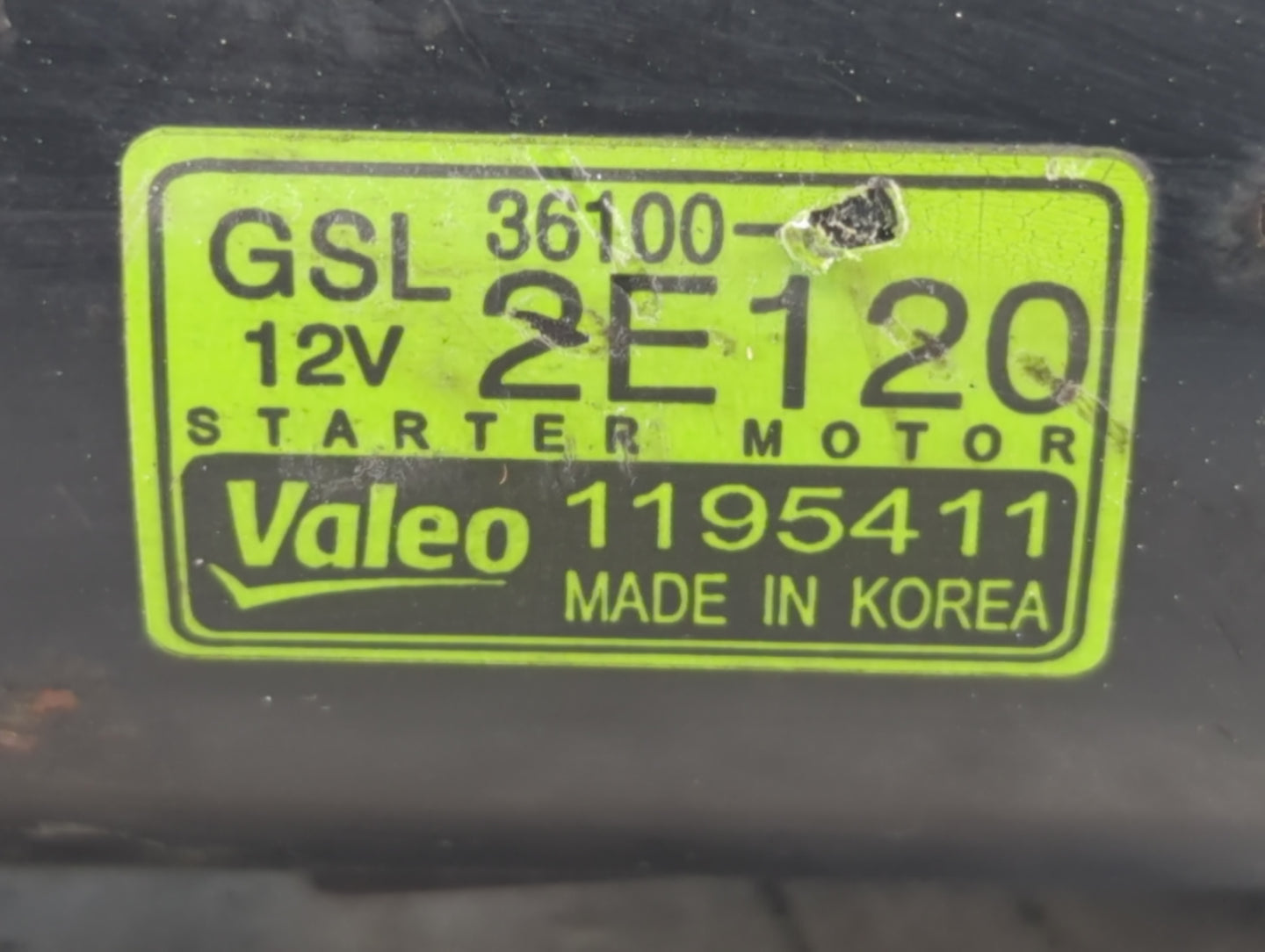 2012 Kia Soul Car Starter Motor Solenoid OEM P/N:36100-2E120 Fits OEM Used Auto Parts - Oemusedautoparts1.com