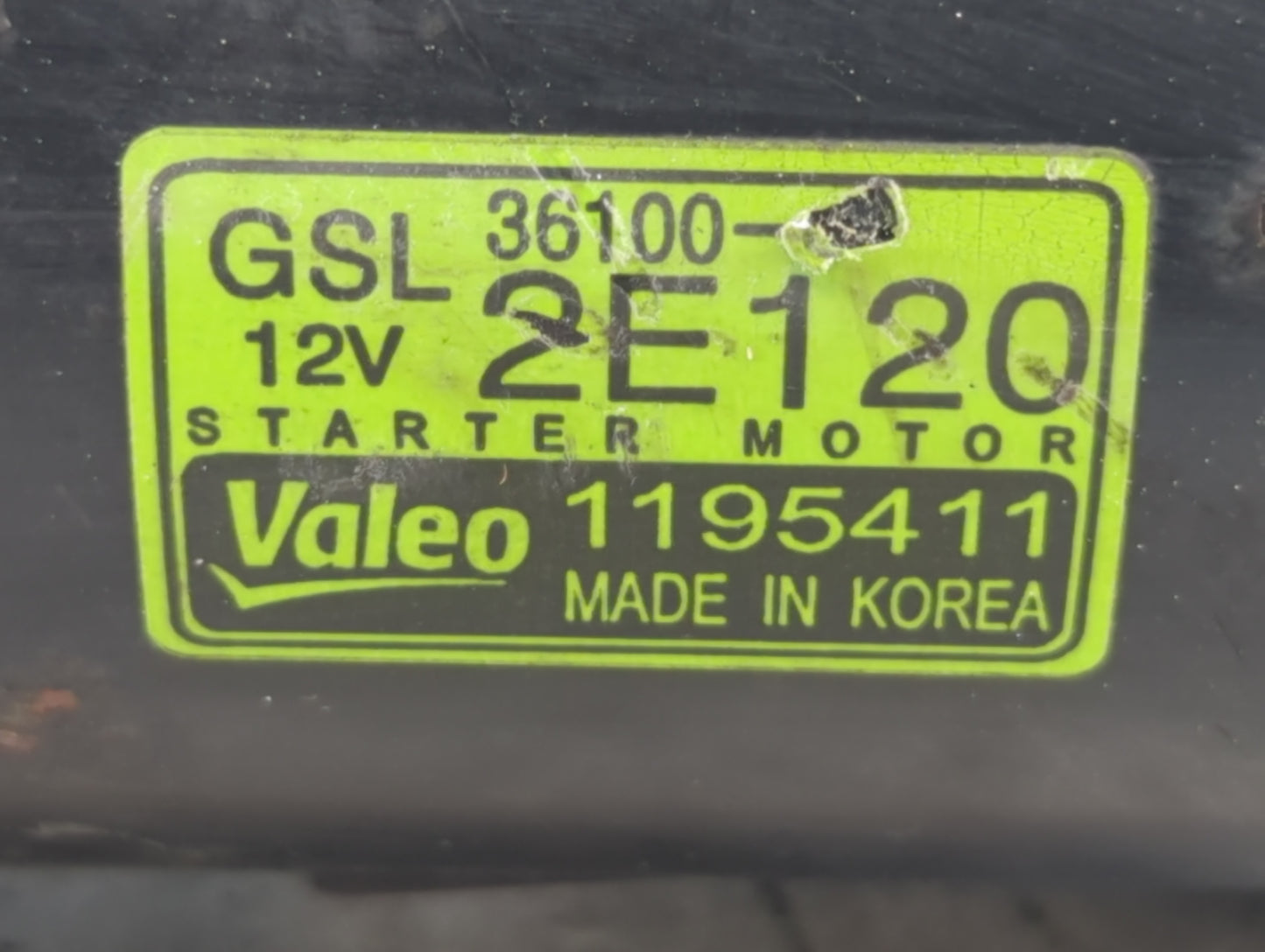 2012 Kia Soul Car Starter Motor Solenoid OEM P/N:36100-2E120 Fits OEM Used Auto Parts - Oemusedautoparts1.com