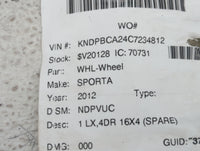 2006-2016 Kia Sportage Spare Donut Tire Wheel Rim Oem - Oemusedautoparts1.com
