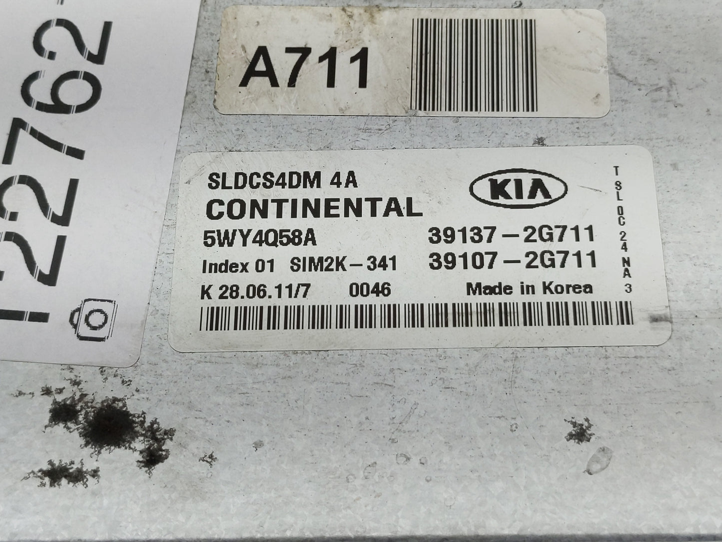 2011-2013 Kia Sportage PCM Engine Control Computer ECU ECM PCU OEM P/N:39107-2G711 39137-2G711 Fits Fits 2011 2012 2013 OEM 