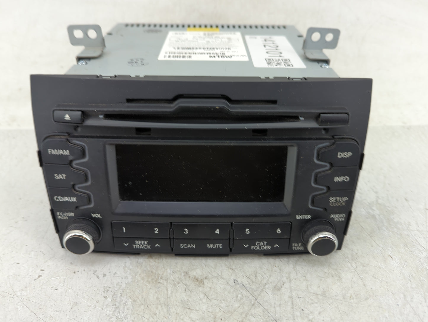 2011-2013 Kia Sportage Radio AM FM Cd Player Receiver Replacement P/N:96160-3W161WK Fits Fits 2011 2012 2013 OEM Used Auto P
