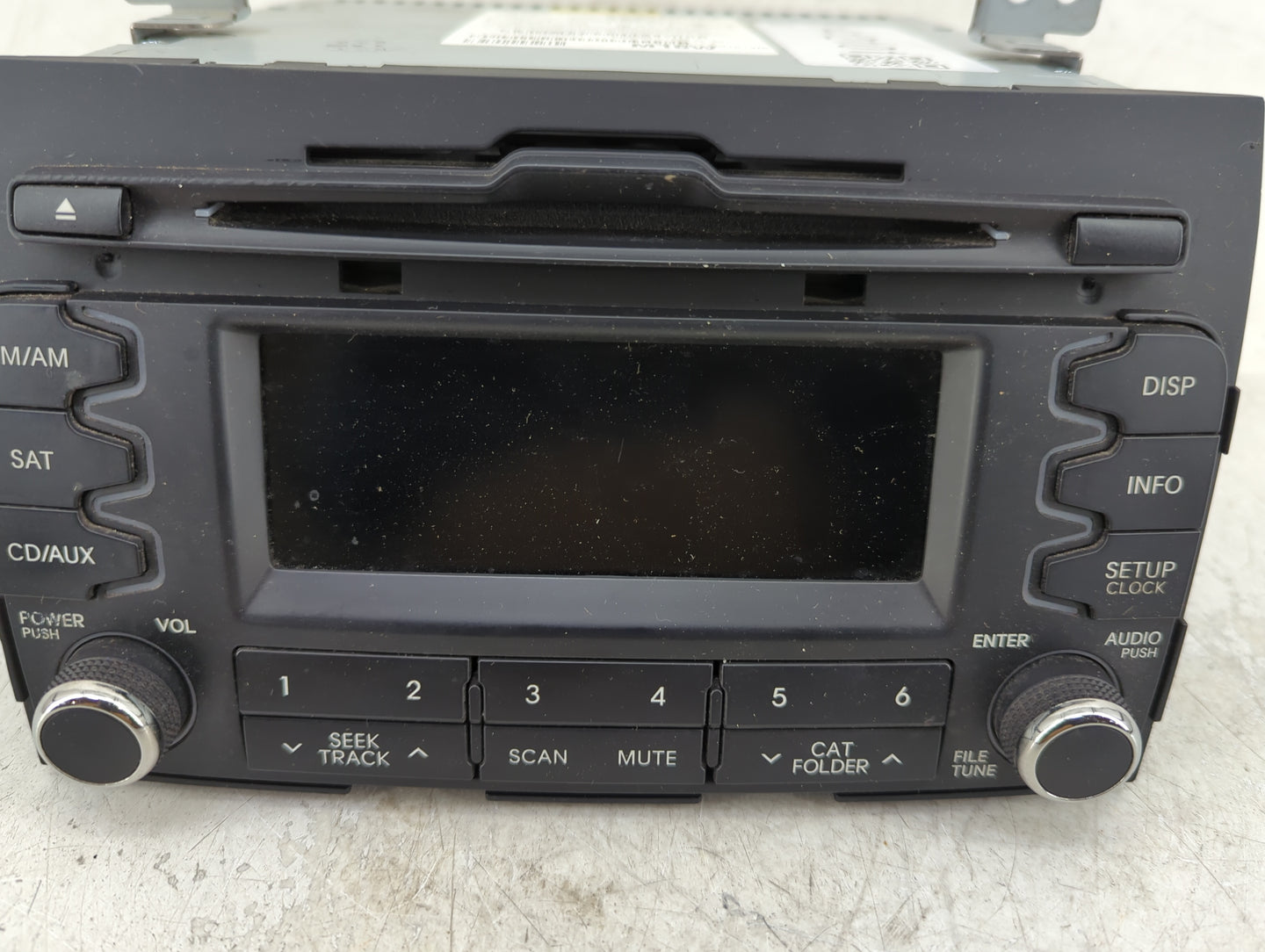 2011-2013 Kia Sportage Radio AM FM Cd Player Receiver Replacement P/N:96160-3W161WK Fits Fits 2011 2012 2013 OEM Used Auto P