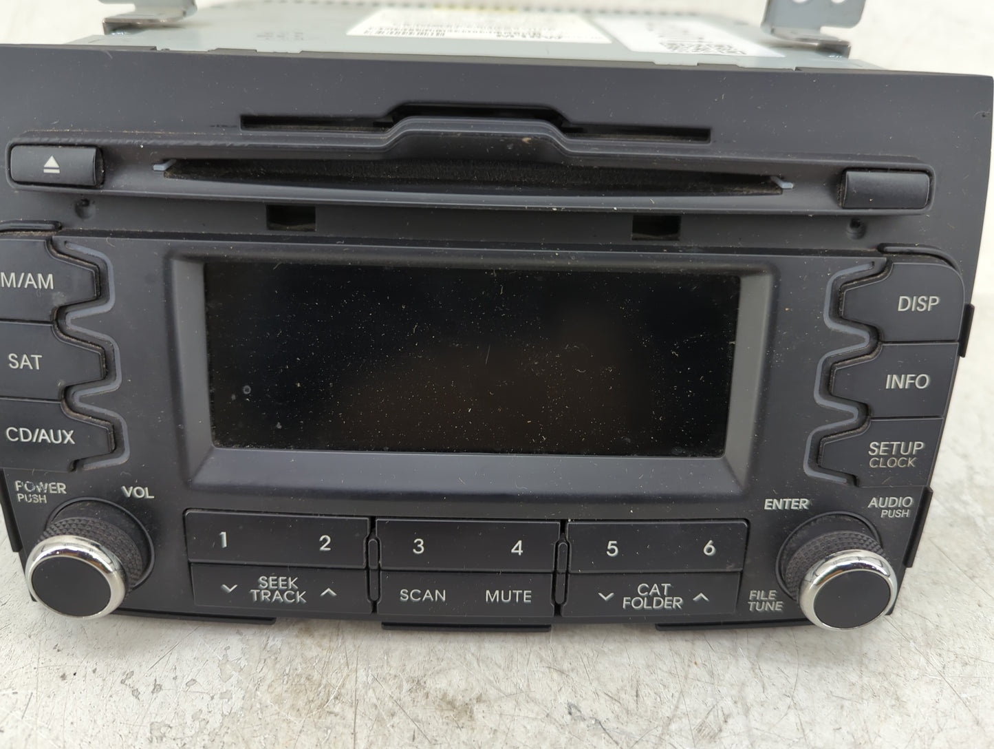 2011-2013 Kia Sportage Radio AM FM Cd Player Receiver Replacement P/N:96160-3W161WK Fits Fits 2011 2012 2013 OEM Used Auto P