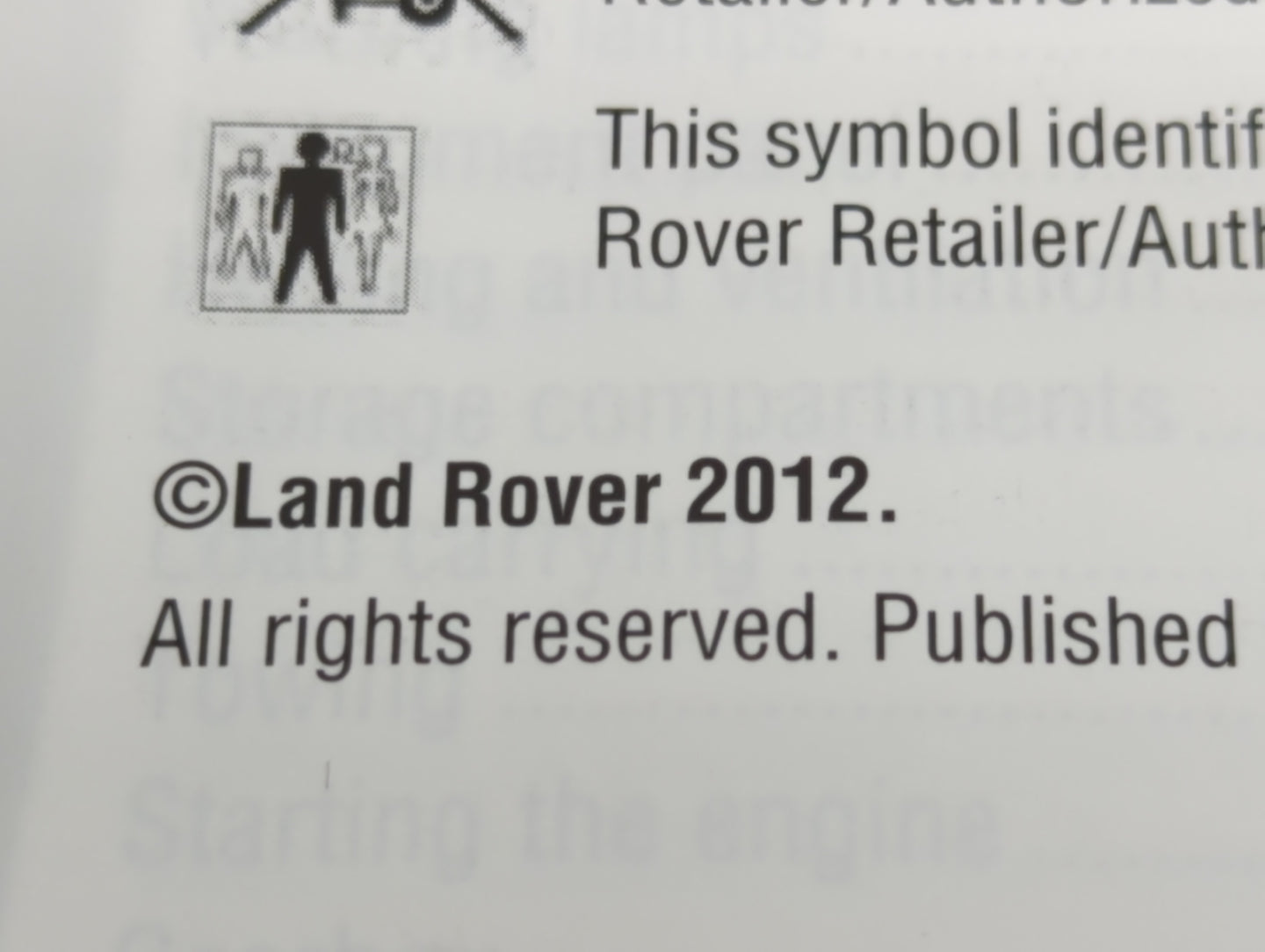 2012 Land Rover Lr4 Owners Manual Book Guide OEM Used Auto Parts - Oemusedautoparts1.com