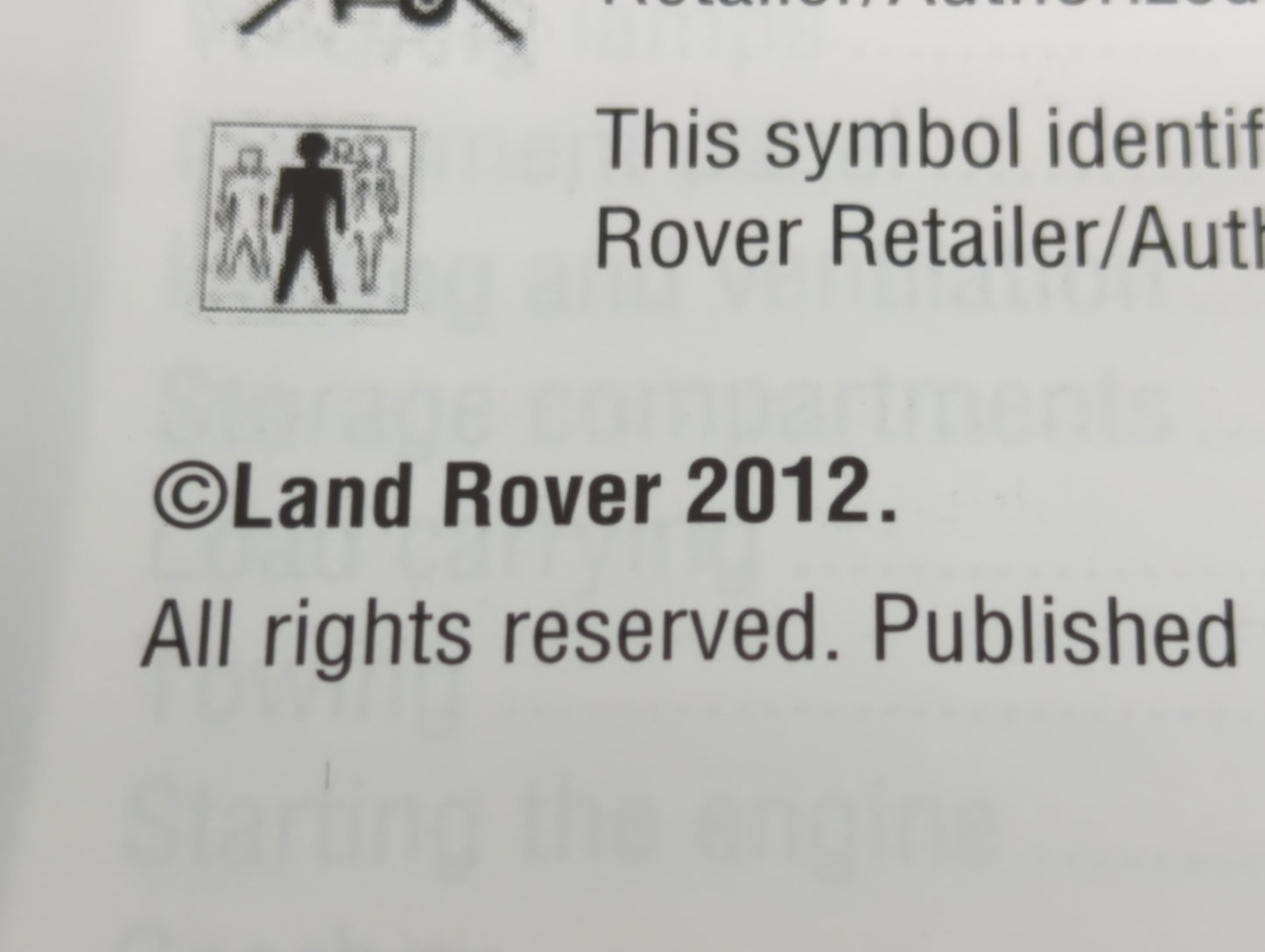 2012 Land Rover Lr4 Owners Manual Book Guide OEM Used Auto Parts - Oemusedautoparts1.com