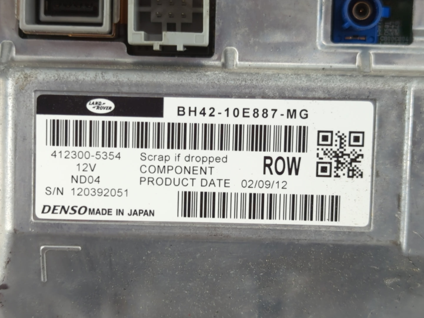 2010-2012 Land Rover Range Rover Radio AM FM Cd Player Receiver Replacement P/N:BH42-10E887-MG Fits Fits 2010 2011 2012 OEM 