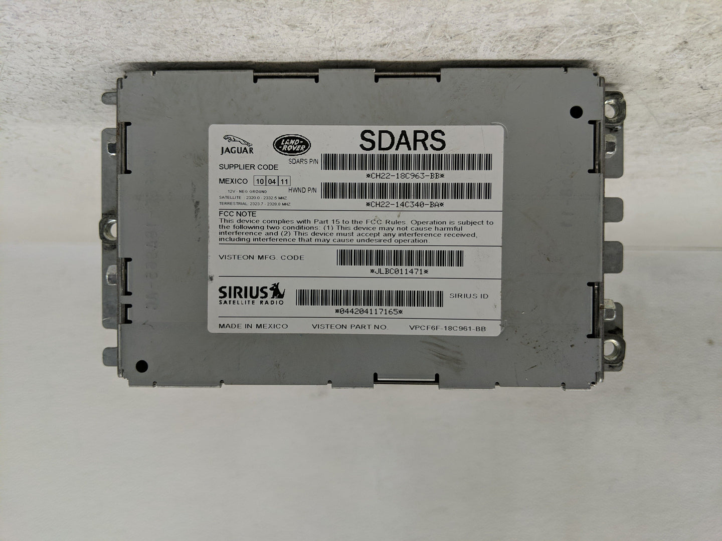 2012-2013 Land Rover Range Rover Sport Radio AM FM Cd Player Receiver Replacement P/N:VPCF6F-18C961-BB Fits Fits 2012 2013 O