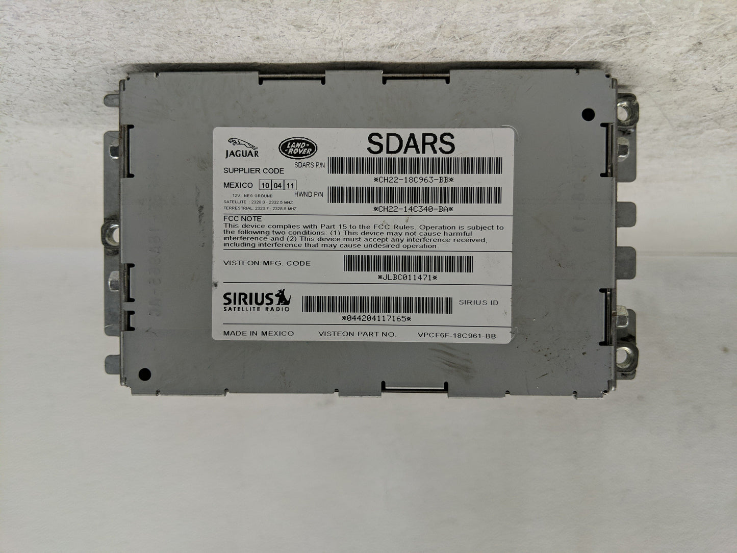 2012-2013 Land Rover Range Rover Sport Radio AM FM Cd Player Receiver Replacement P/N:VPCF6F-18C961-BB Fits Fits 2012 2013 O
