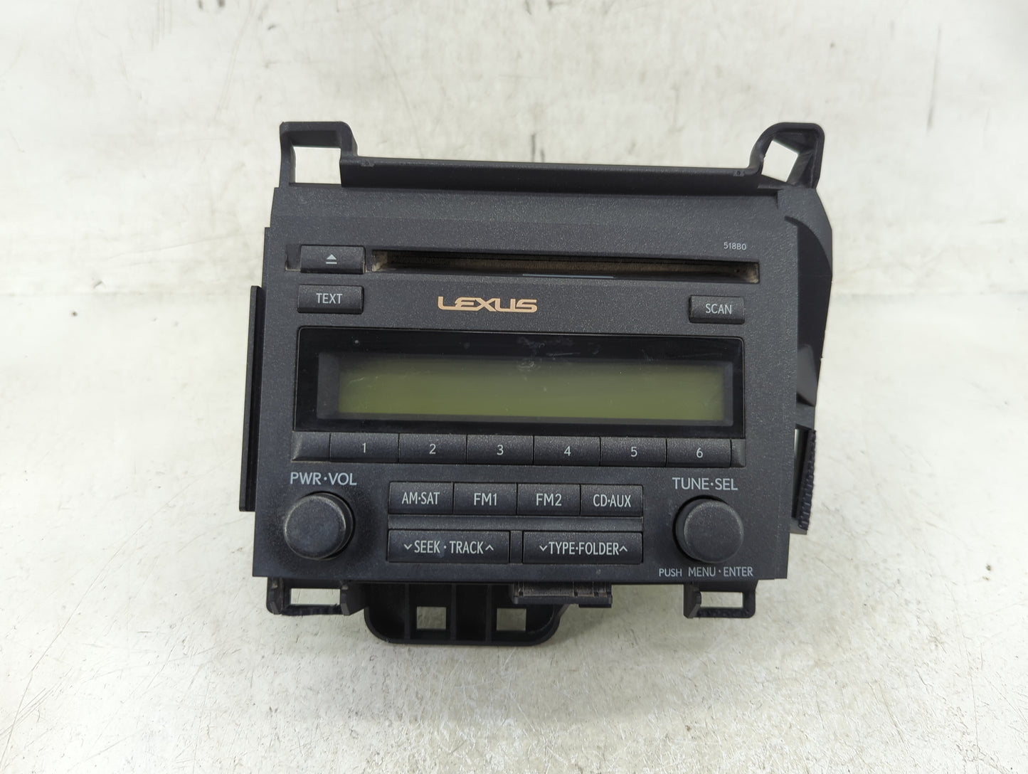 2011-2013 Lexus Ct200h Radio AM FM Cd Player Receiver Replacement P/N:86120-76050 Fits Fits 2011 2012 2013 OEM Used Auto Par