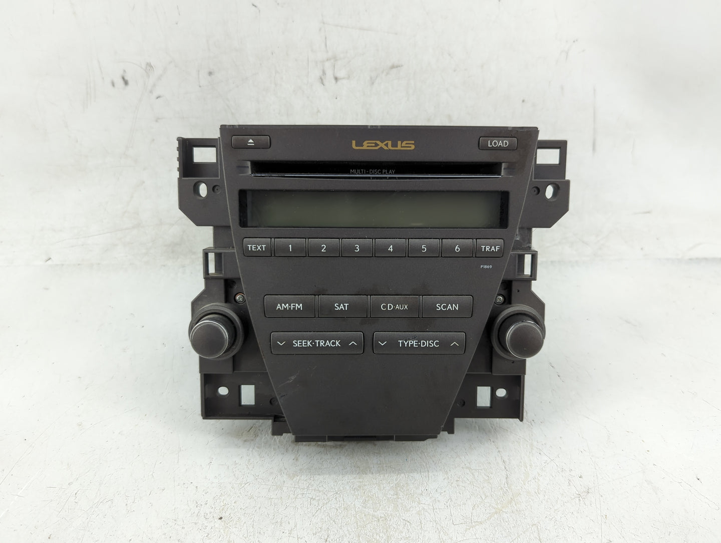 2010-2012 Lexus Es350 Radio AM FM Cd Player Receiver Replacement P/N:86120-33E40 Fits Fits 2010 2011 2012 OEM Used Auto Part