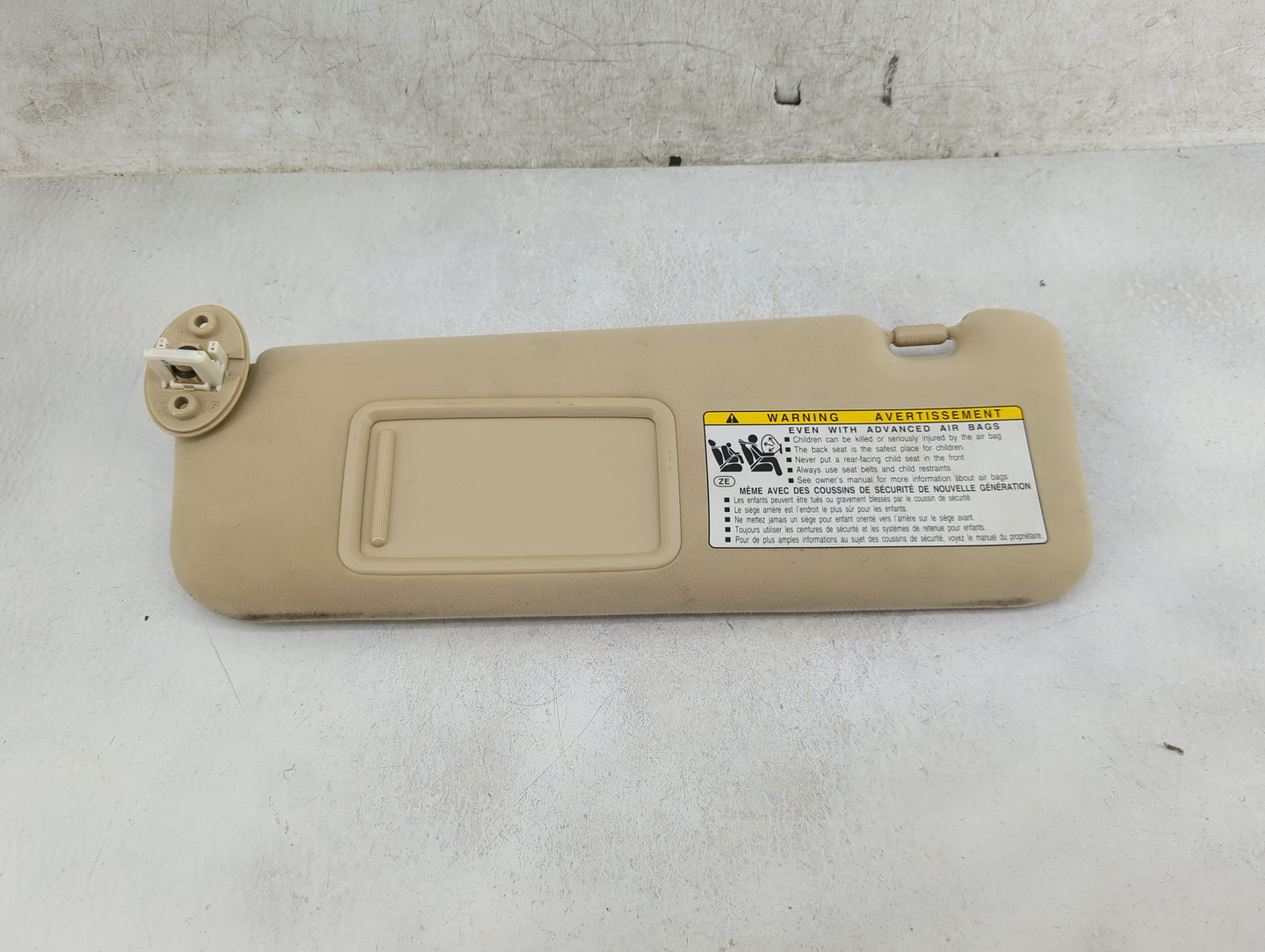 2012 Lexus Es350 Sun Visor Shade Replacement Driver Left Mirror Fits OEM Used Auto Parts - Oemusedautoparts1.com
