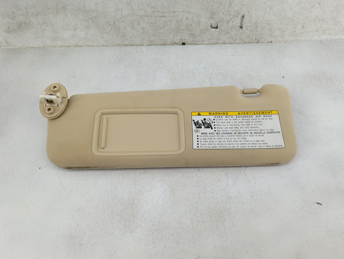 2012 Lexus Es350 Sun Visor Shade Replacement Driver Left Mirror Fits OEM Used Auto Parts - Oemusedautoparts1.com