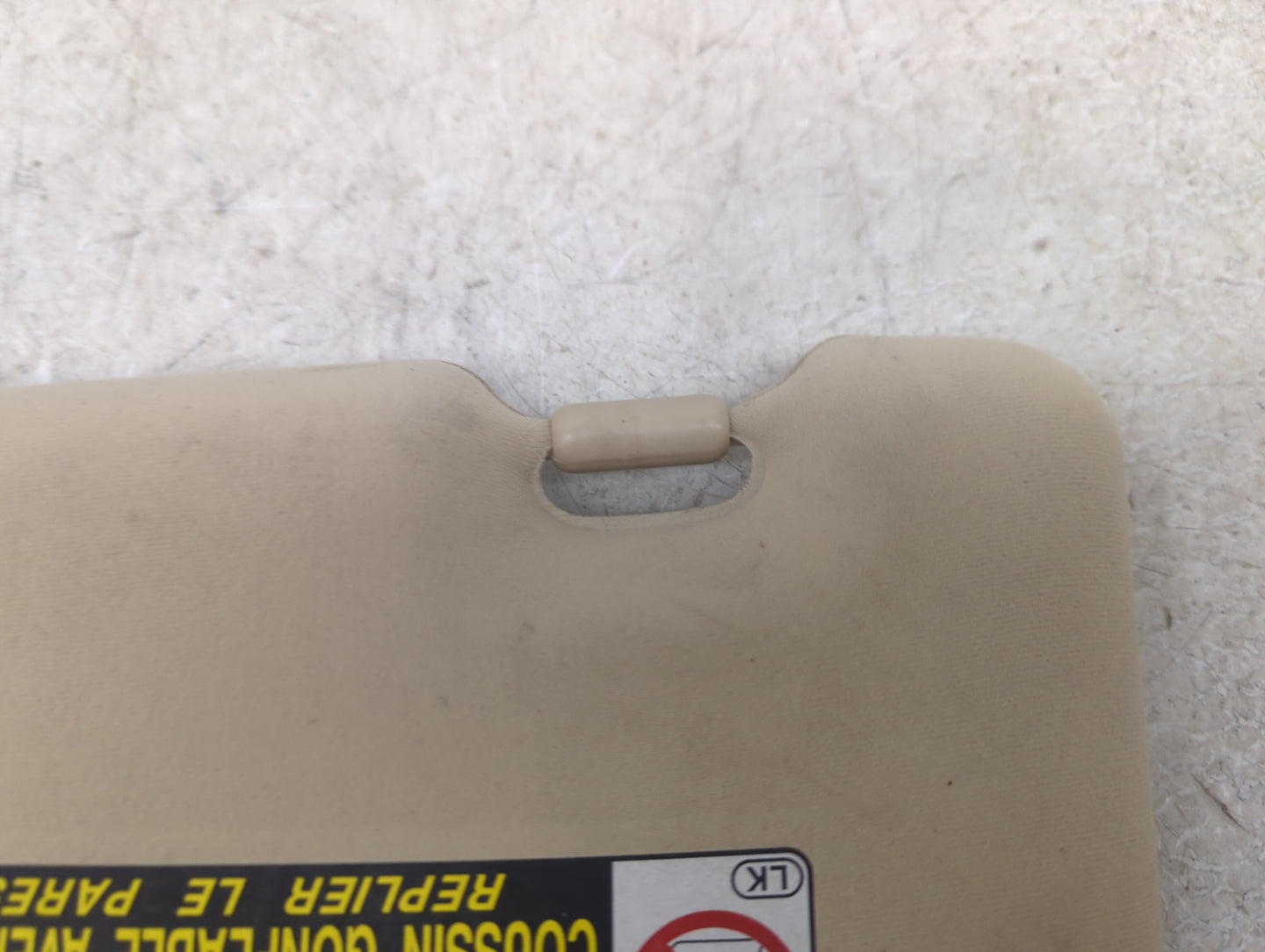 2012 Lexus Es350 Sun Visor Shade Replacement Passenger Right Mirror Fits OEM Used Auto Parts - Oemusedautoparts1.com