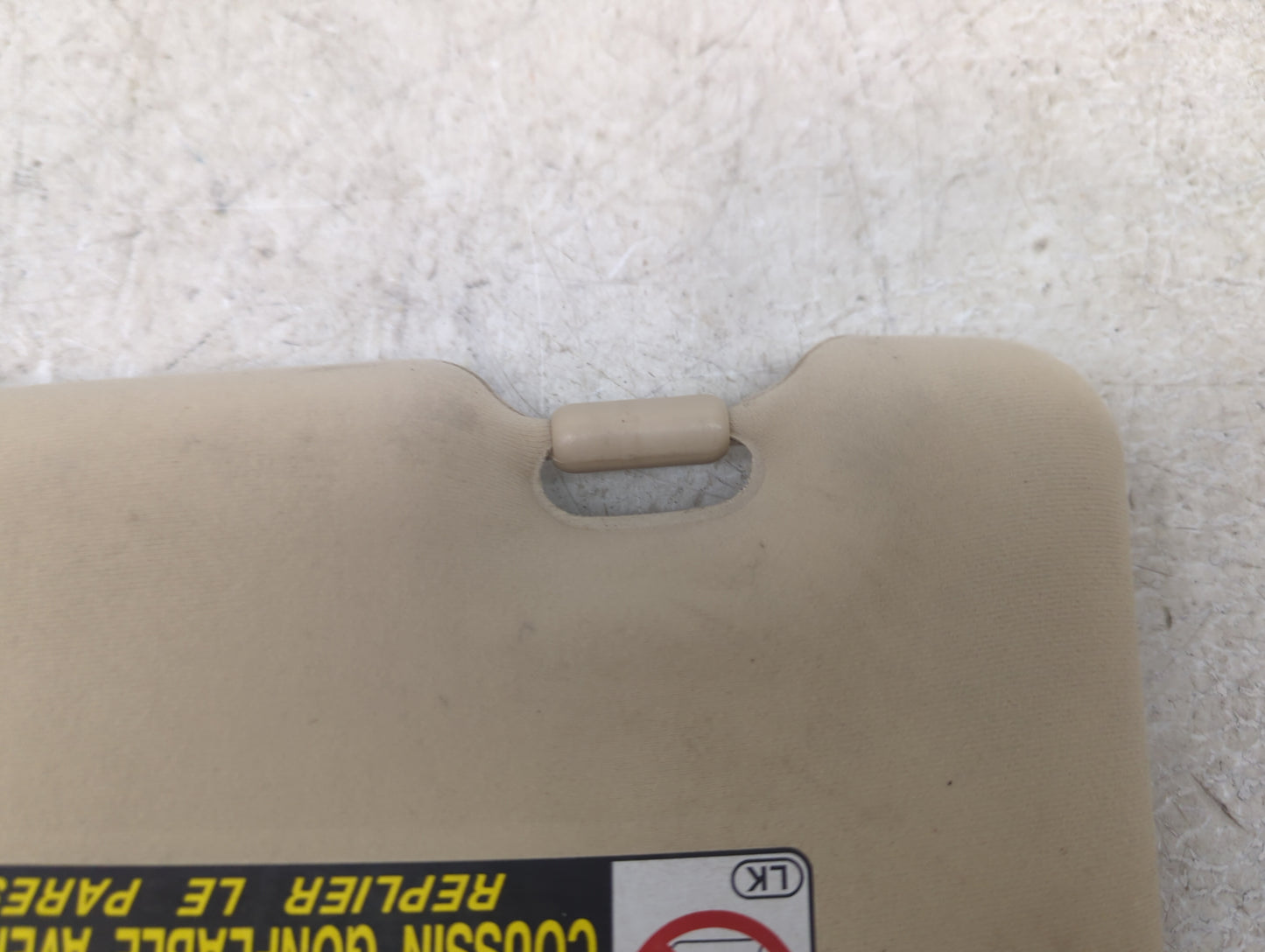 2012 Lexus Es350 Sun Visor Shade Replacement Passenger Right Mirror Fits OEM Used Auto Parts - Oemusedautoparts1.com