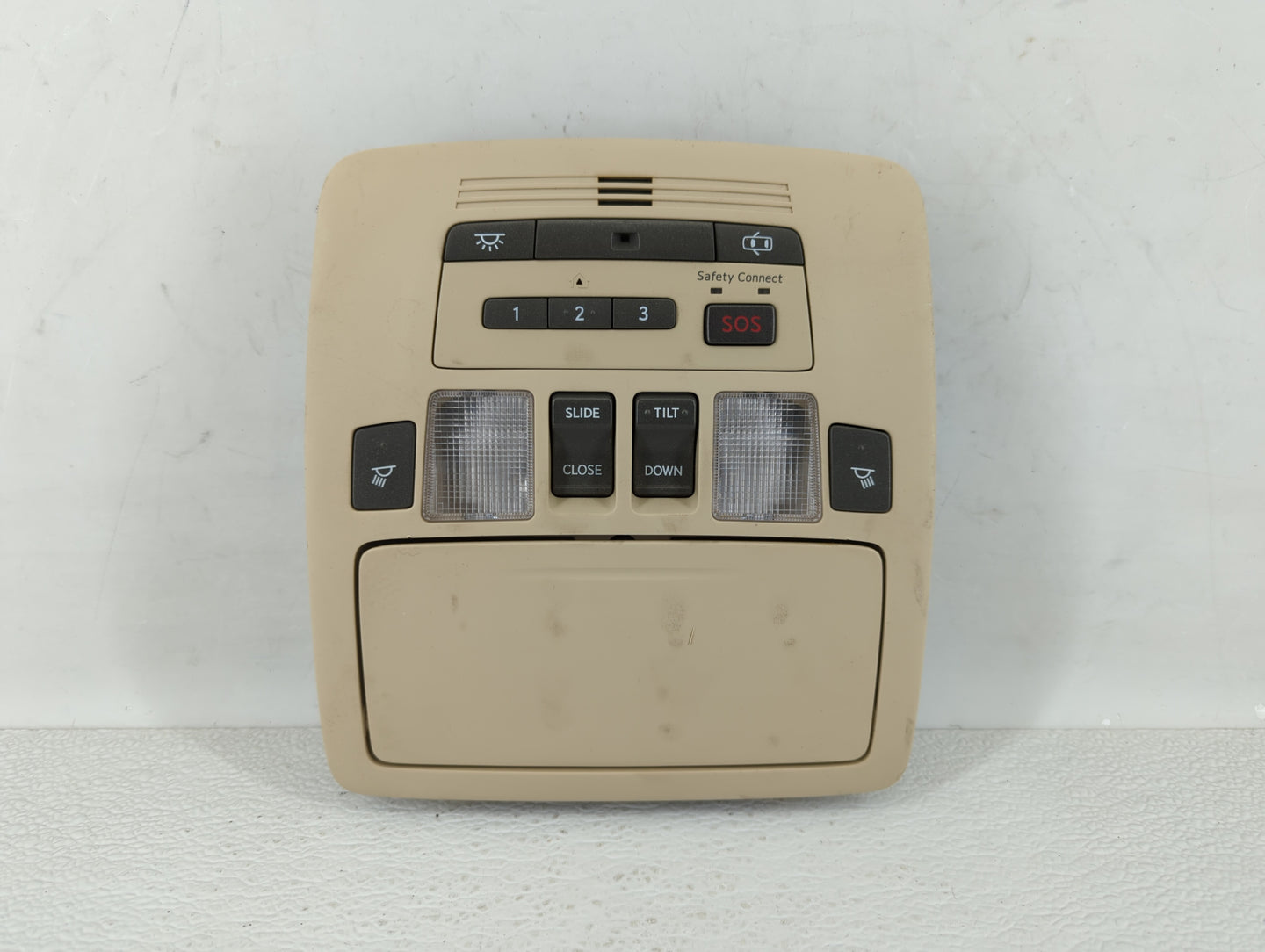 2012 Lexus Es350 Overhead Roof Console Beige - Oemusedautoparts1.com