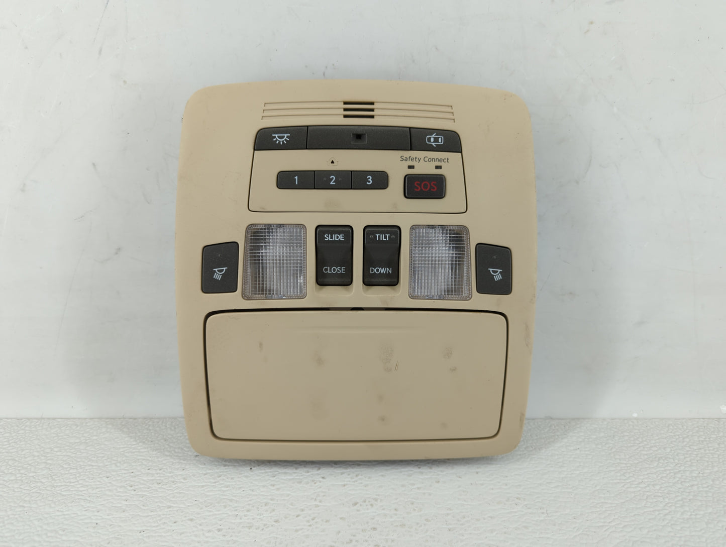 2012 Lexus Es350 Overhead Roof Console Beige - Oemusedautoparts1.com