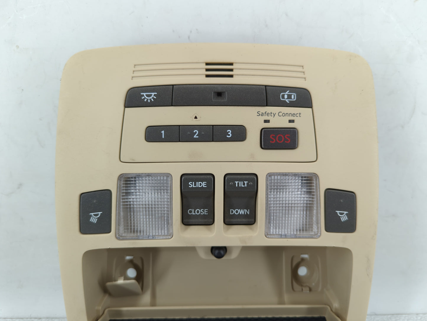 2012 Lexus Es350 Overhead Roof Console Beige - Oemusedautoparts1.com