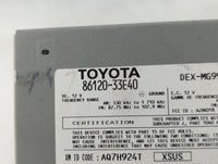 2010-2012 Lexus Es350 Radio AM FM Cd Player Receiver Replacement P/N:86120-33E40 86805-60131, 86431-33010 Fits Fits 2010 201