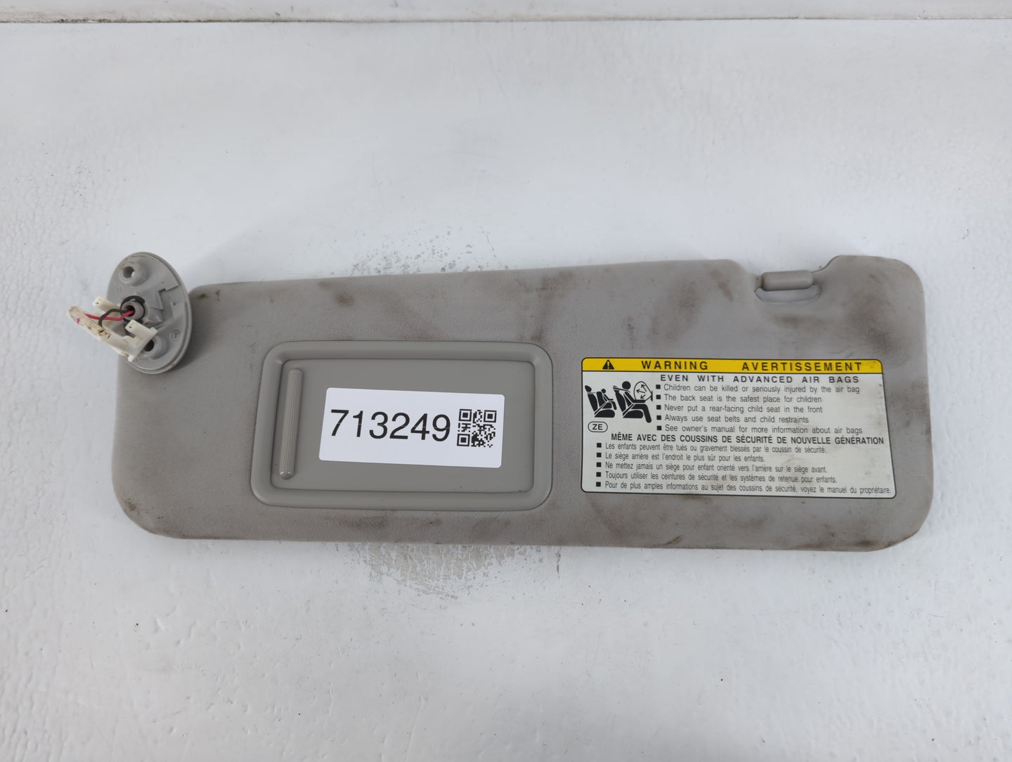 2012 Lexus Es350 Sun Visor Shade Replacement Driver Left Mirror Fits OEM Used Auto Parts - Oemusedautoparts1.com