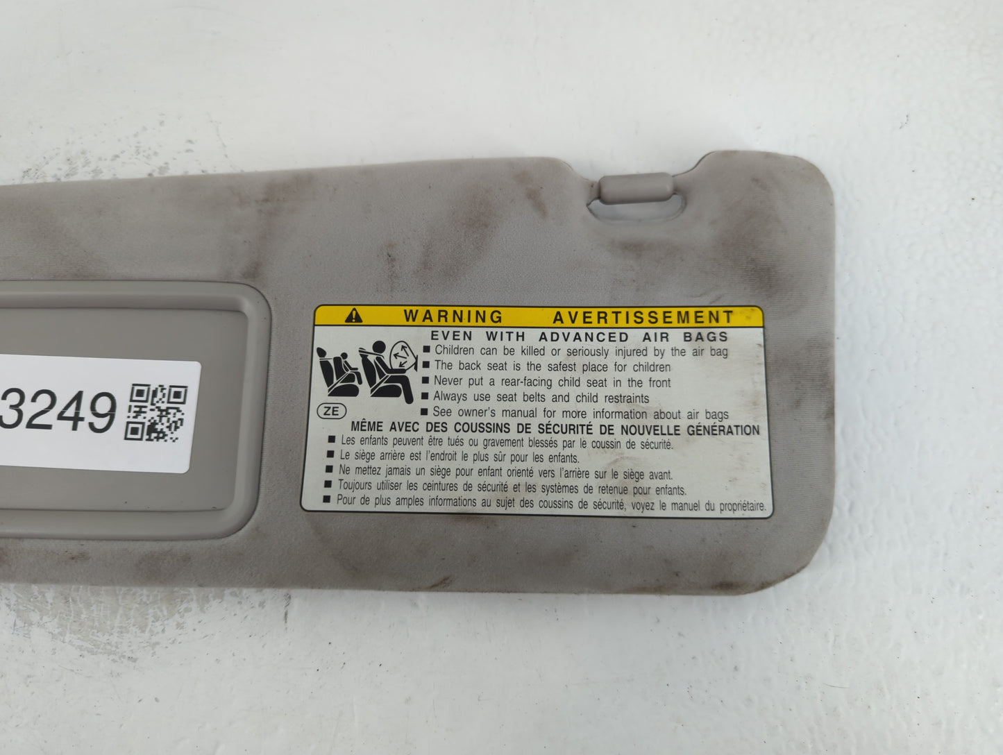2012 Lexus Es350 Sun Visor Shade Replacement Driver Left Mirror Fits OEM Used Auto Parts - Oemusedautoparts1.com