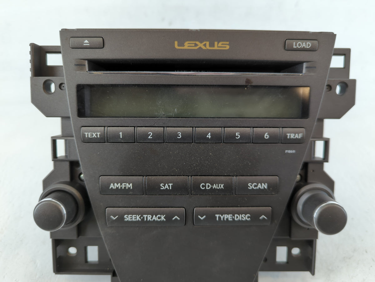 2010-2012 Lexus Es350 Radio AM FM Cd Player Receiver Replacement P/N:86120-33E40 Fits Fits 2010 2011 2012 OEM Used Auto Part