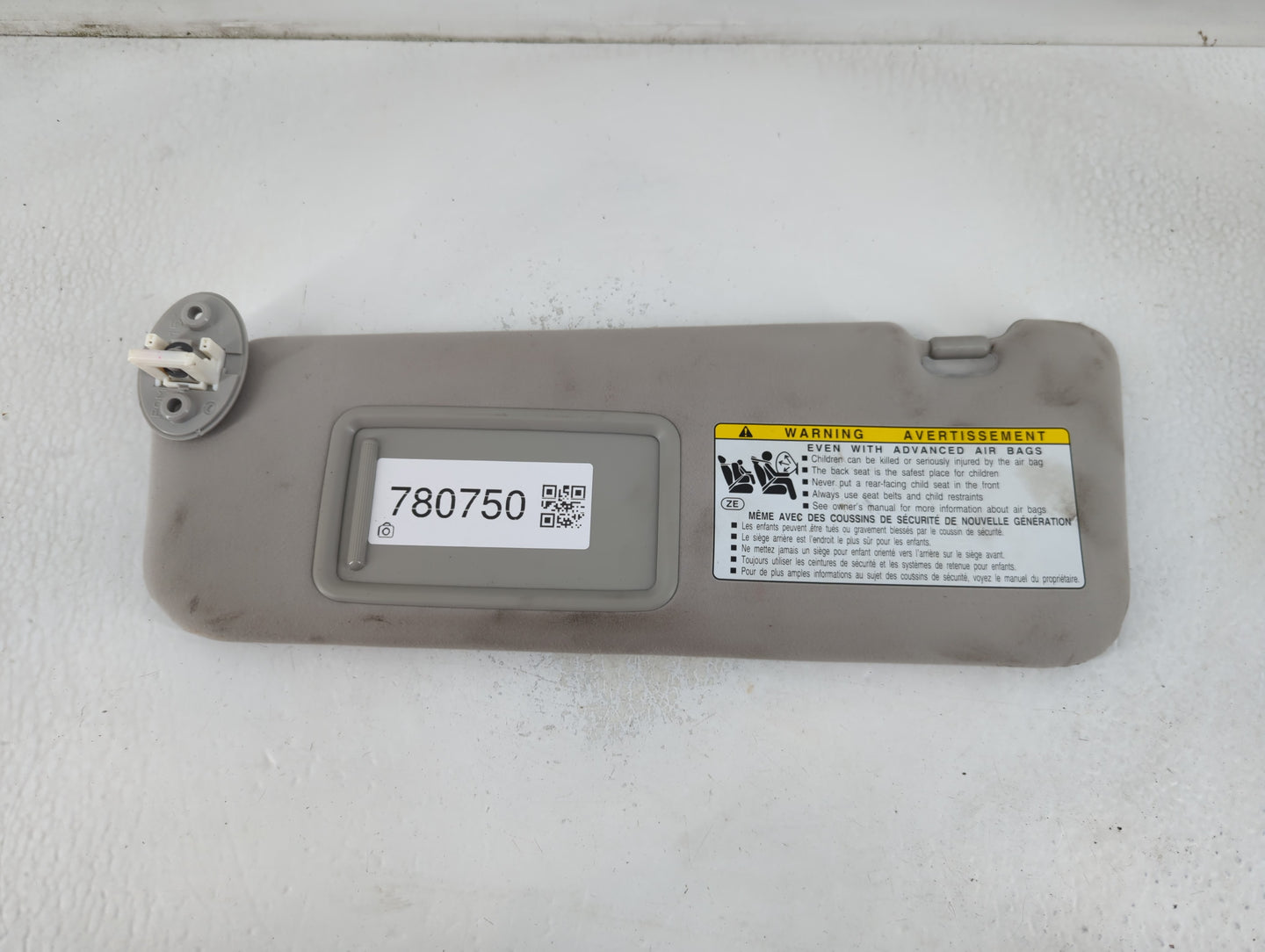 2012 Lexus Es350 Sun Visor Shade Replacement Driver Left Mirror Fits OEM Used Auto Parts - Oemusedautoparts1.com