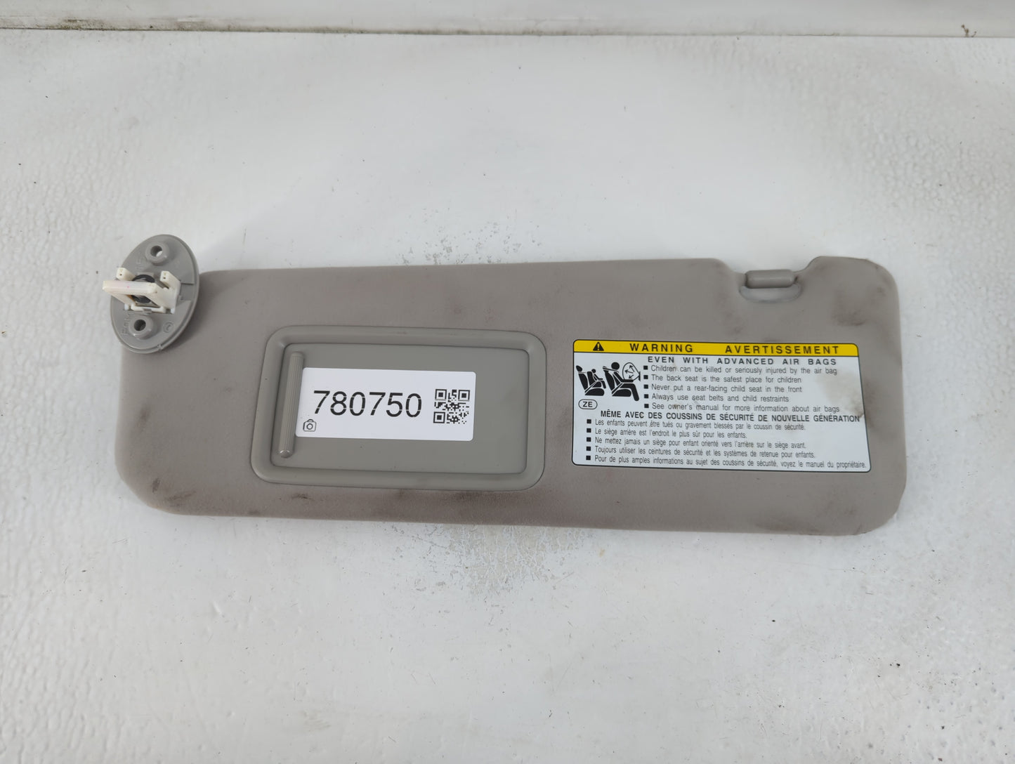 2012 Lexus Es350 Sun Visor Shade Replacement Driver Left Mirror Fits OEM Used Auto Parts - Oemusedautoparts1.com