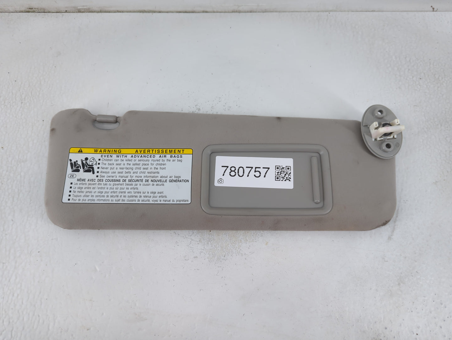 2012 Lexus Es350 Sun Visor Shade Replacement Driver Left Mirror Fits OEM Used Auto Parts - Oemusedautoparts1.com