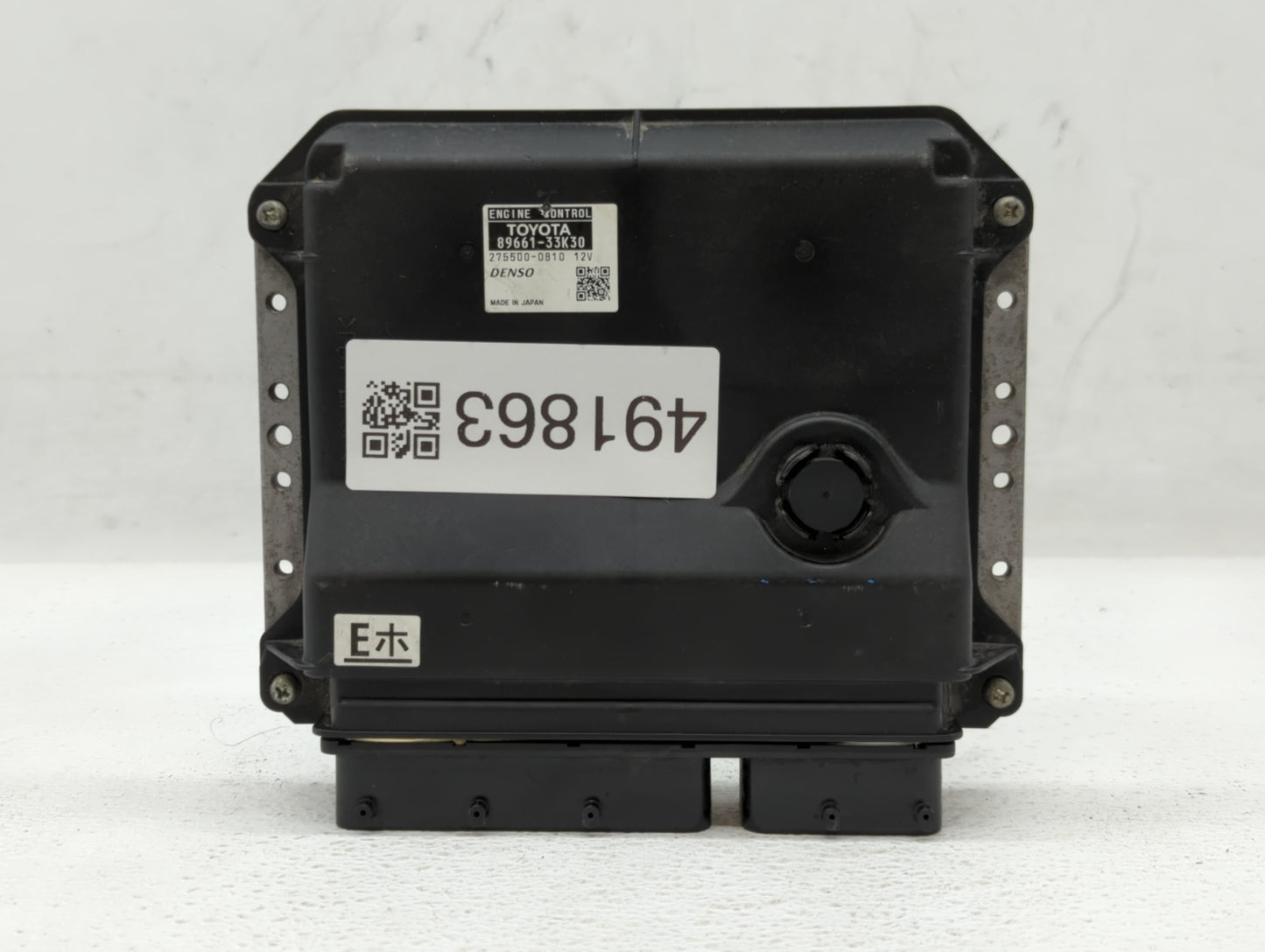 2012 Lexus Es350 PCM Engine Control Computer ECU ECM PCU OEM P/N:89661-33K30 Fits OEM Used Auto Parts - Oemusedautoparts1.co
