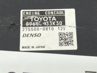 2012 Lexus Es350 PCM Engine Control Computer ECU ECM PCU OEM P/N:89661-33K30 Fits OEM Used Auto Parts - Oemusedautoparts1.co