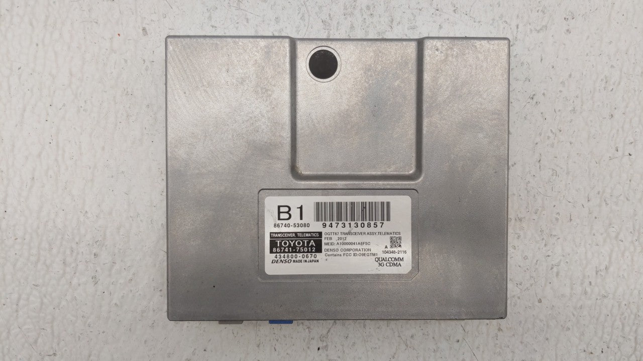 2012-2012 Lexus Is250 Chassis Control Module Ccm Bcm Body Control - Oemusedautoparts1.com