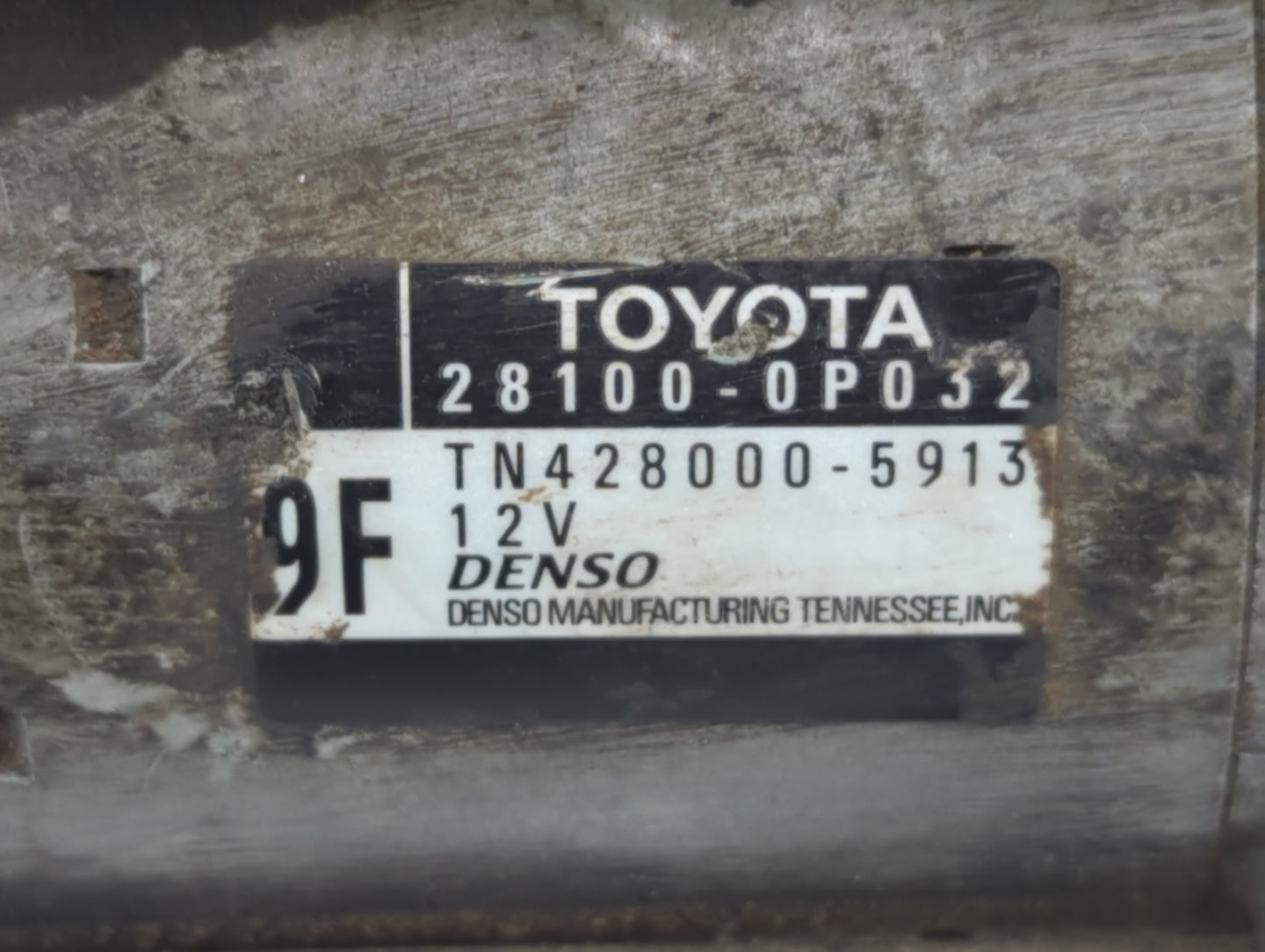 2010-2013 Lexus Rx350 Car Starter Motor Solenoid OEM P/N:TN428000-5913 28100-0P032 Fits Fits 2010 2011 2012 2013 OEM Used Au