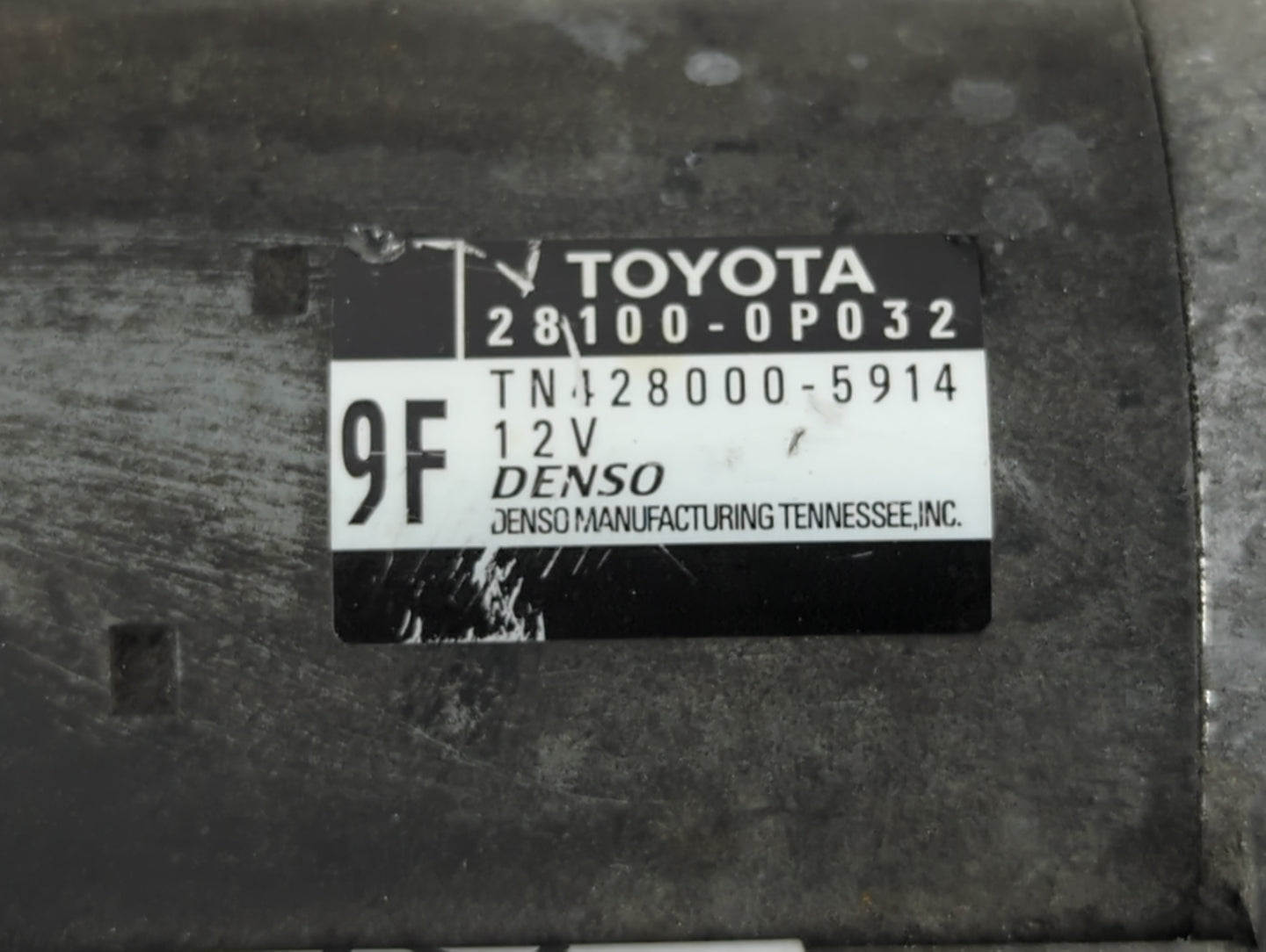 2010-2013 Lexus Rx350 Car Starter Motor Solenoid OEM P/N:TN128000-5914 28100-0P032 Fits Fits 2010 2011 2012 2013 OEM Used Au